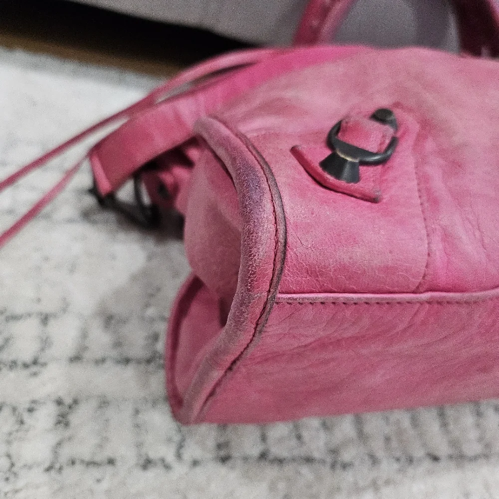 Balenciaga Hot Pink City Bag - Picture 9 of 16